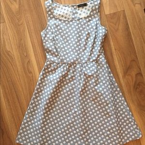 Light blue polka dot dress